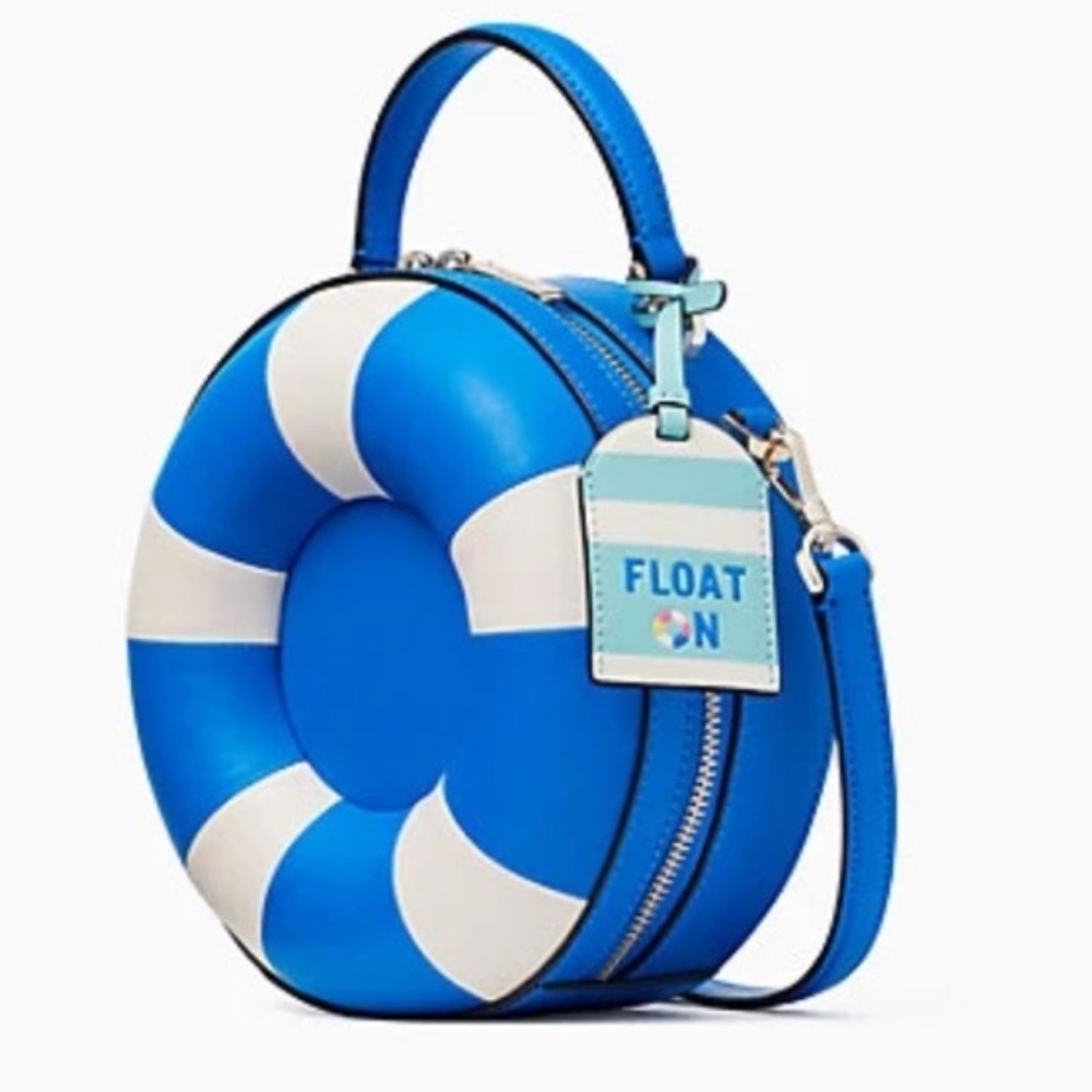 Blue and White Lifebuoy Handbag - Picture 5 of 8